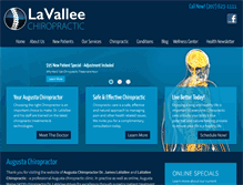 Tablet Screenshot of lavalleechiropractic.com